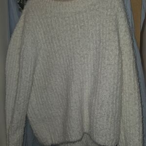 H&M Soft Textured White Sweater